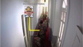 Imagen del video difundido por el gobierno paraguayo en el que se identifica a los militares que asistieron a la reunión.