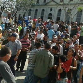 Protesta de cuentapropistas en Holguín.