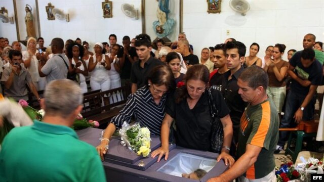 Funerales del líder del Movimiento Cristiano Liberación Oswaldo Payá Sardiñas