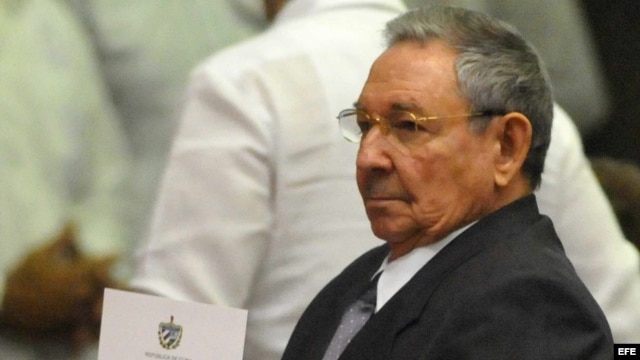 Raúl Castro en la Asamblea Nacional. 