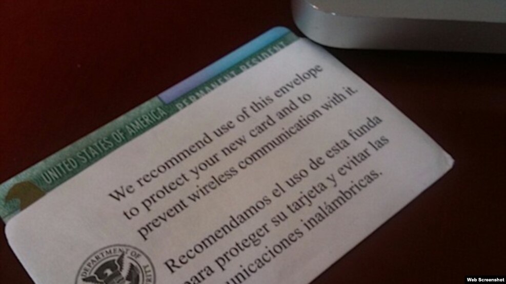 Residencia permanente en EEUU.