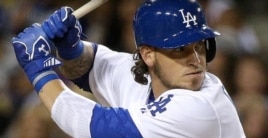 Yasmani Grandal, receptor de los Dodgers de Los Ángeles.
