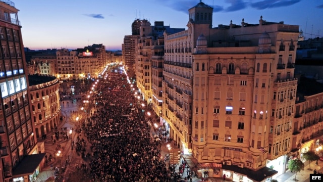 Marchas de protesta en España. 02/23/2013