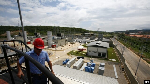 Vista de la planta de energía eléctrica de Barquisimeto, en el estado Lara, Venezuela