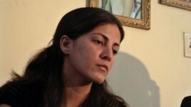 Rosa María Payá, durante una rueda de prensa en La Habana, Cuba