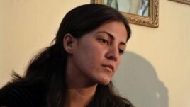 Rosa María Payá durante una rueda de prensa en Habana, Cuba.
