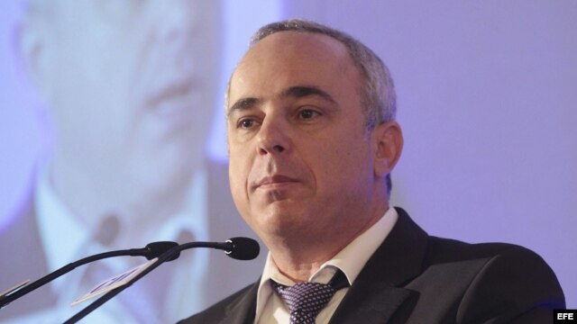 El ministro de Finanzas de Israel, Yuval Steinitz. 