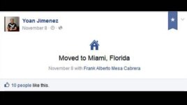 Mensaje del médico cubano Yoan Jiménez en Facebook