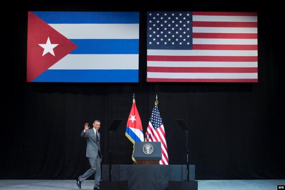 El presidente de EEUU, Barack Obama, pronunció un discurso en el Gran Teatro Alicia Alonso de La Habana, Cuba, el 22 de marzo del 2016.
