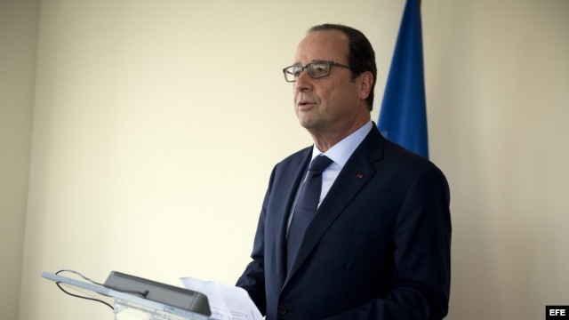 El presidente francés Francois Hollande, durante una rueda de prensa en la sede de la ONU en Nueva York.
