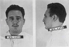 Ficha policial de Fidel Castro en México, 1956.