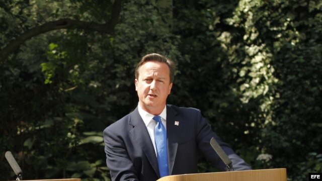 Fotografía de archivo del primer ministro británico David Cameron. 