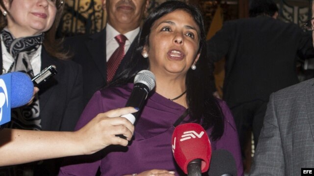 La canciller de Venezuela, Delcy Rodríguez. EFE
