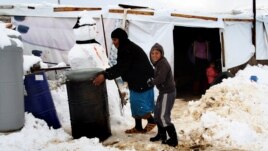 Refugiada siria en el oriente de Líbano 