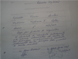 Baja aprobada por Alberto García Vidal, Decano de la Facultad de Medicina II de Santiago de Cuba.