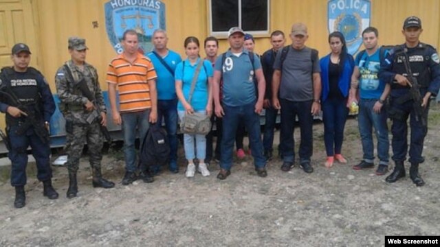 Diez cubanos detenidos en Ocotepeque, Honduras el 27 de agosto