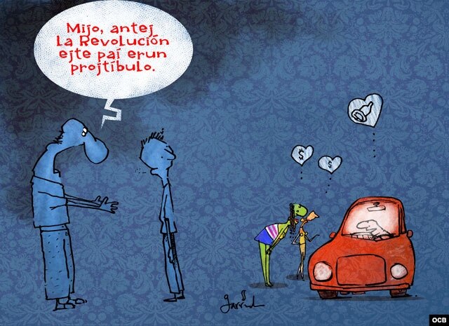 Resultado de imagen para prostituciÃ³n en Cuba cartoons