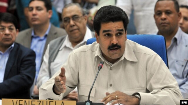 El vicepresidente Nicolás Maduro