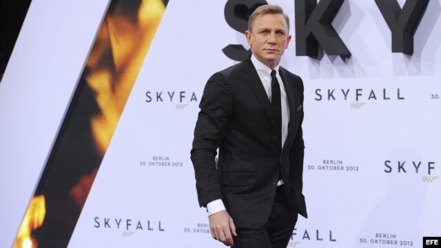 El actor británico Daniel Craig  en la premiere de "Skyfall" en Berlín, Alemania. 