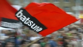 Manifestación de partidarios de Batasuna 