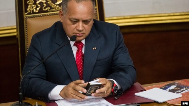 Presidente de la Asamblea Nacional de Venezuela, Diosdado Cabello,  sábado 5 de enero de 2013