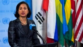 Susan Rice embajadora de EE UU en la ONU. 