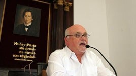 El empresario cubanoamericano Carlos Saladrigas impartió una conferencia, organizada por la publicación católica "Espacio Laical" en La Habana (Cuba).