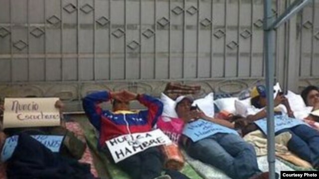 Huelga de hambre en la Nunciatura Apostólica de Caracas.