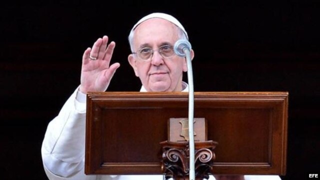 El Papa Francisco durante su mensaje pascual. 