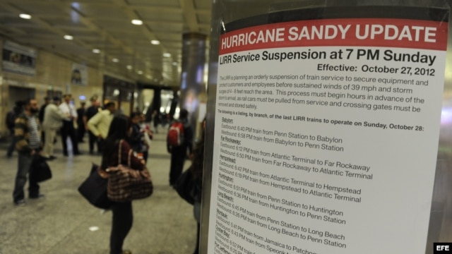 Preparativos para el paso de Sandy en New York 