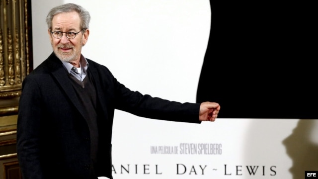  El director estadounidense Steven Spielberg durante la presentación de su última película "Lincoln".
