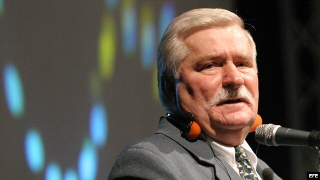 El ex presidente polaco y premio Nobel de la Paz (1990) Lech Walesa. Foto: archivo.