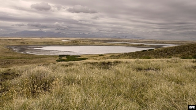 Paisaje de Las Malvinas.