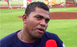 El lanzador cubano Amauri Sanit.