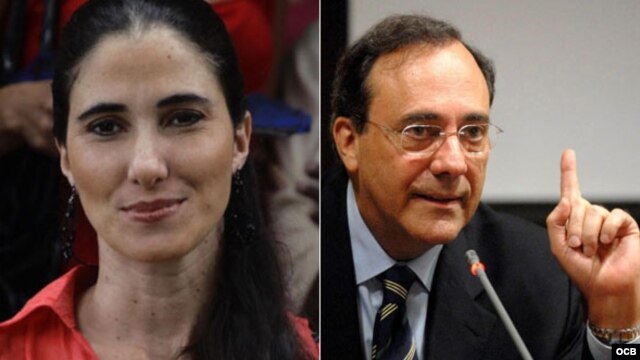 Yoani Sánchez y Carlos Alberto Montaner