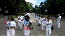 Reporta Cuba Damas de Blanco. Foto: Ángel Moya.