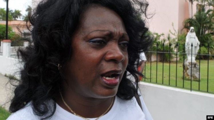 La líder de las Damas de Blanco, Berta Soler.