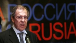 El ministro de Asuntos Exteriores de Rusia, Serguéi Lavrov. 