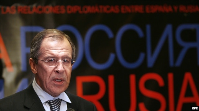 El ministro de Asuntos Exteriores de Rusia, Serguéi Lavrov. 