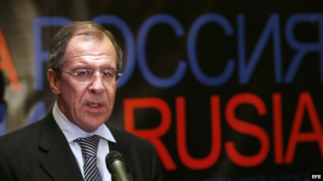 El ministro de Asuntos Exteriores de Rusia, Serguéi Lavrov. 