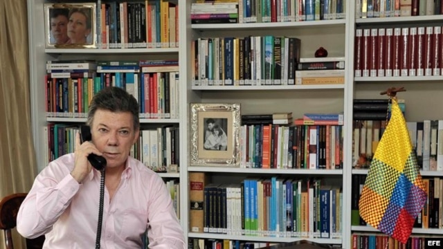 Fotografía de archivo cedida por la Presidencia que muestra al presidente de Colombia, Juan Manuel Santos.