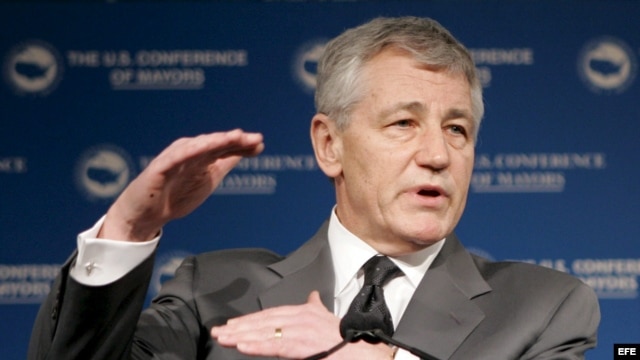 Senador republicano estadounidense por Nebraska Chuck Hagel  