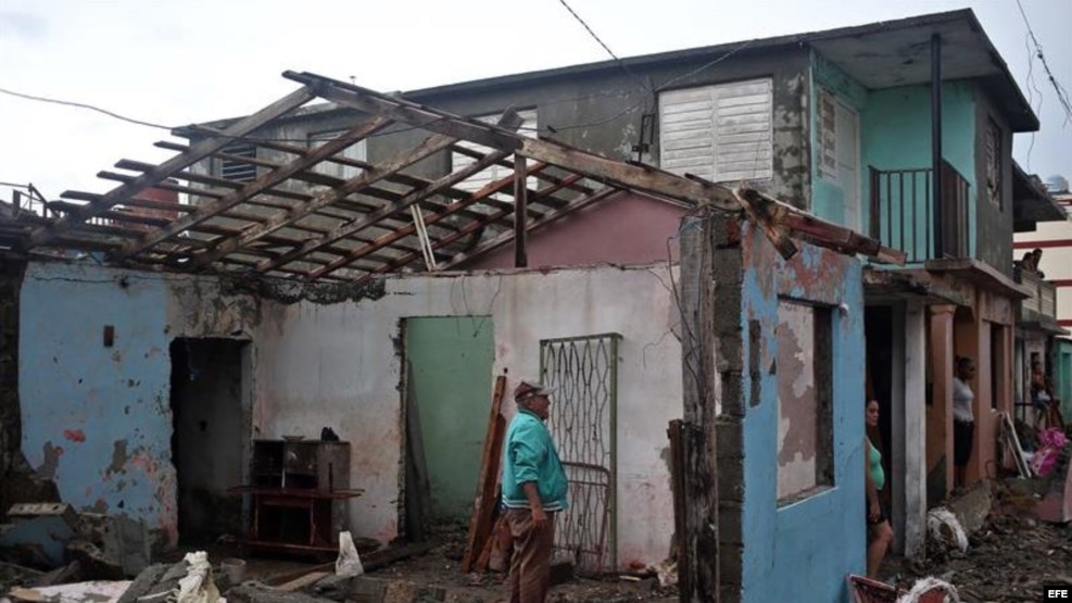 Parte de los destrozos y estragos causados por el paso del huracán Matthew en Baracoa, provincia de Guantánamo (Cuba).