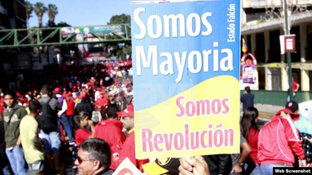 Pancartas en las calles de Venezuela.