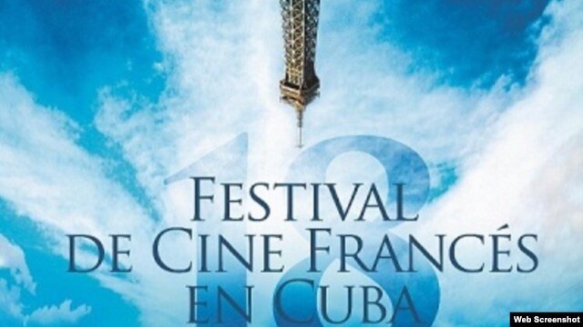 Afiche oficial del Festival de Cine Francés en Cuba.