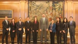 Líderes hispanos de EE UU con el Príncipe Felipe 