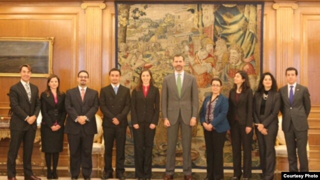Líderes hispanos de EE UU con el Príncipe Felipe 