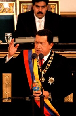Nicolás Maduro como presidente de la Asamblea Nacional de Venezuela en enero del 2005.