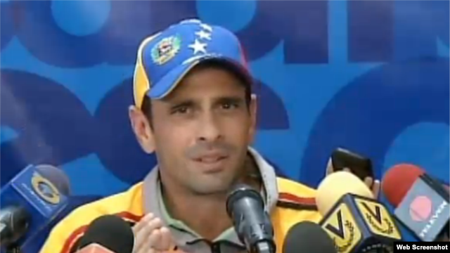 El líder opositor venezolano Henrique Capriles.