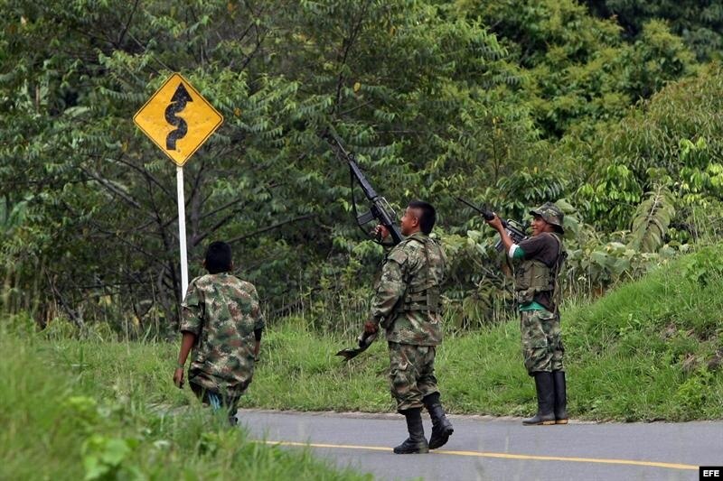 Colombia Cuatro guerrilleros muertos
